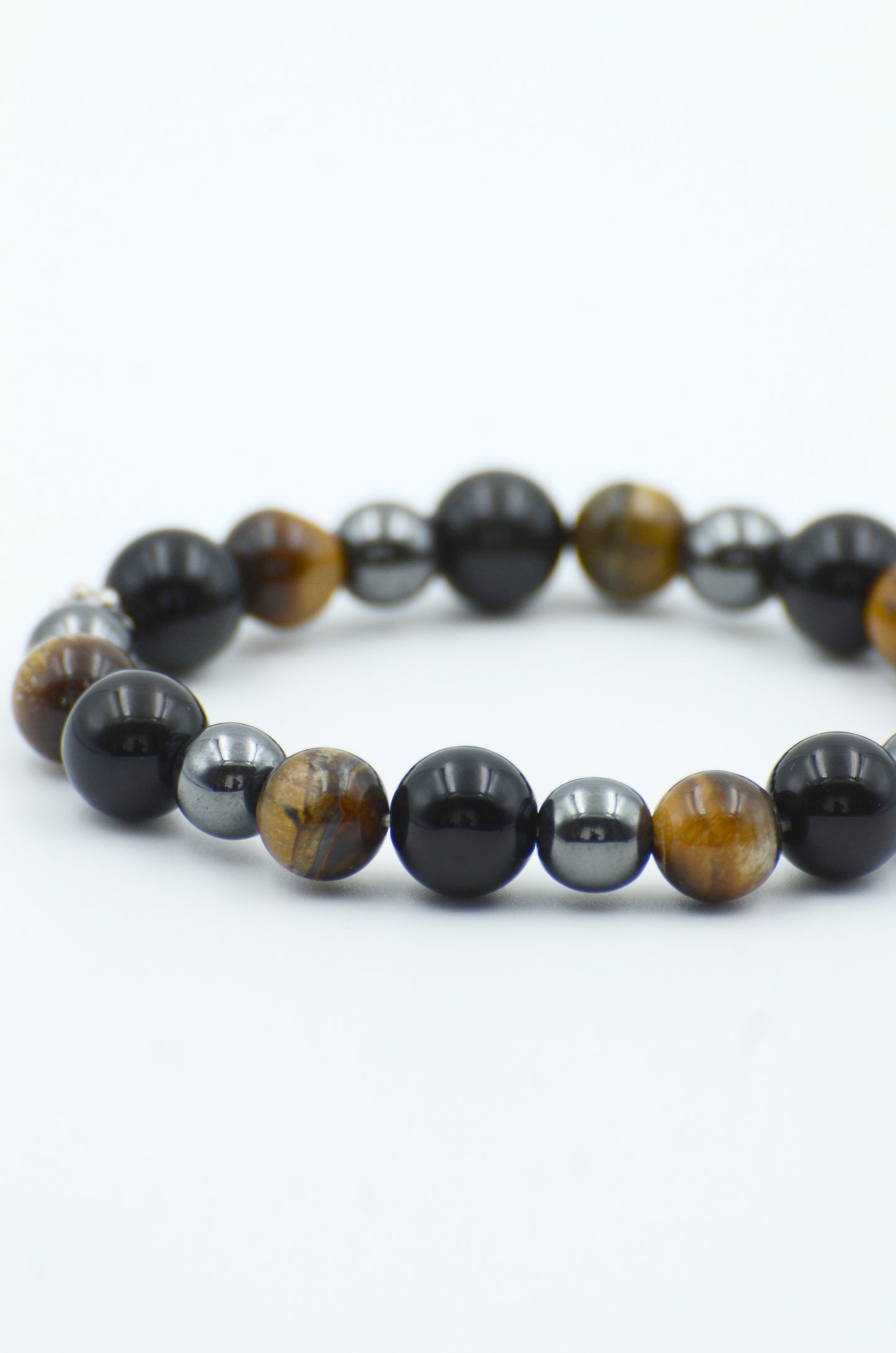 Triple protection (Obsidian, Tiger eye, Hematite)