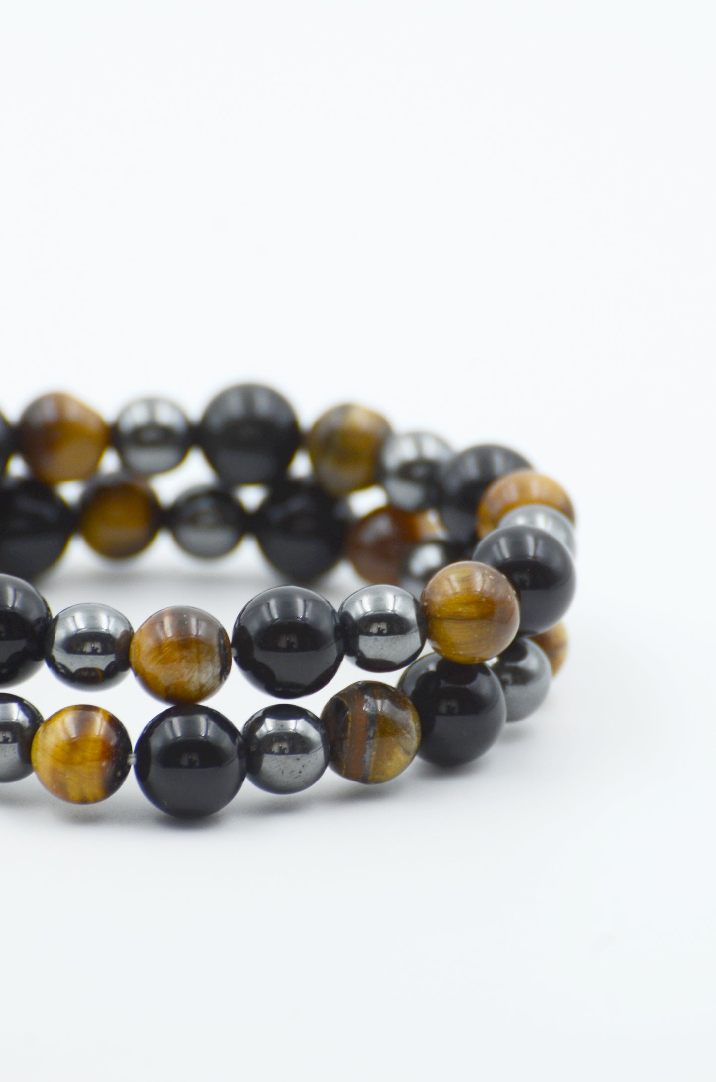 Triple protection (Obsidian, Tiger eye, Hematite)